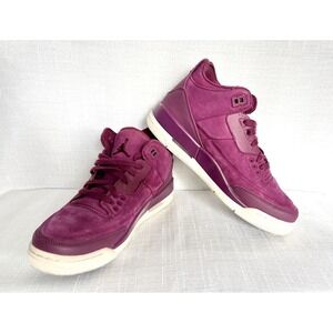 Nike Womens Air Jordan 3 Retro SE Bordeaux Purple AH7859-600 Sneakers Size 8